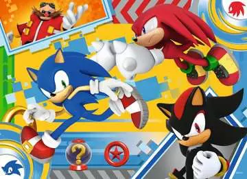 Sonic the Hedgehog 4x100 dílků 2D Puzzle;Dětské puzzle - obrázek 1 - Ravensburger