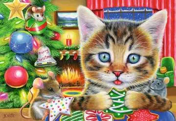 Vánoční koťata 2x24 dílků 2D Puzzle;Dětské puzzle - obrázek 3 - Ravensburger