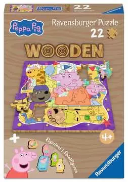 Peppa Pig, Wooden 22pc Pussel;Barnpussel - bild 1 - Ravensburger
