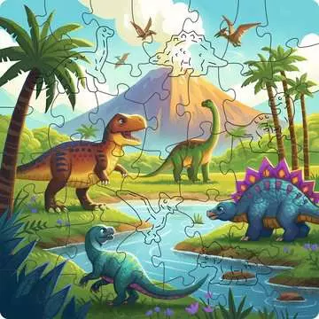 Dinosaurs, 44pc Wooden Puzzle Pussel;Barnpussel - bild 2 - Ravensburger