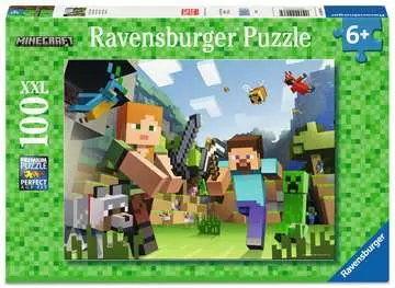 Minecraft, 100pc XXL Palapelit;Lasten palapelit - Kuva 1 - Ravensburger