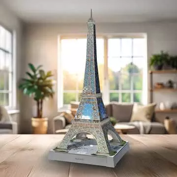 Eiffel Tower Light Up 3D Puzzle , 216pc 3D Puzzle®;Muodot - Kuva 6 - Ravensburger