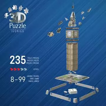 Iconics Big Ben with Light 216p 3D puzzels;Puzzle 3D Bâtiments - Image 4 - Ravensburger