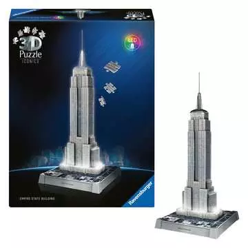 Empire State Building Light Up 3D Puzzle, 216pc 3D Puzzle®;Rakennukset - Kuva 3 - Ravensburger