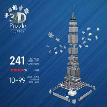 Empire State Building Light Up 3D Puzzle, 216pc 3D Puzzle®;Rakennukset - Kuva 4 - Ravensburger