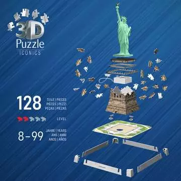 Statue de la Liberté illuminée 3D puzzels;Puzzle 3D Bâtiments - Image 4 - Ravensburger