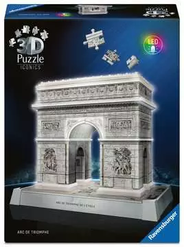 Arc de Triomphe illuminé 3D puzzels;Puzzle 3D Bâtiments - Image 1 - Ravensburger