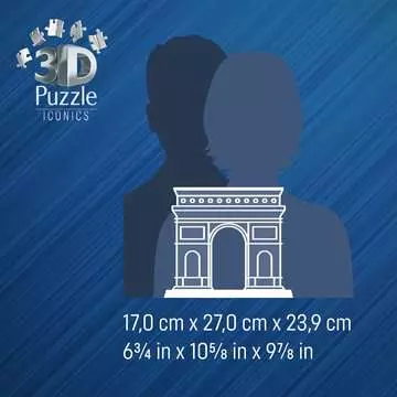 Arc de Triomphe illuminé 3D puzzels;Puzzle 3D Bâtiments - Image 5 - Ravensburger