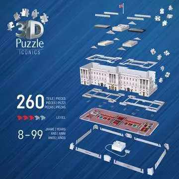 Iconics Buckingham Palace w. Light 216p 3D puzzels;Puzzle 3D Bâtiments - Image 4 - Ravensburger
