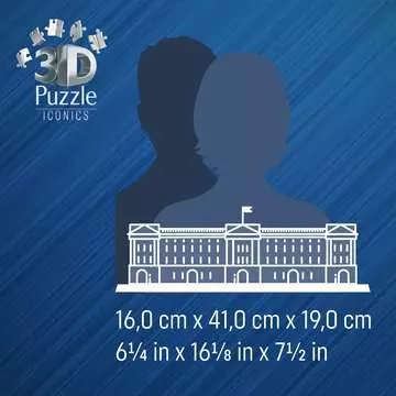 Iconics Buckingham Palace w. Light 216p 3D puzzels;Puzzle 3D Bâtiments - Image 5 - Ravensburger