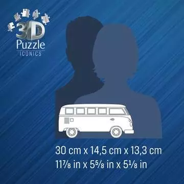 Volkswagen T1 Bulli 3D Puzzle, 108pc 3D Puzzle®;Muodot - Kuva 5 - Ravensburger
