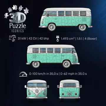 Volkswagen T1 Bulli 3D Puzzle, 108pc 3D Puzzle®;Muodot - Kuva 7 - Ravensburger