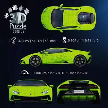 Iconics: Lamborghini Huracán EVO 3D puzzels;3D Puzzle Specials - image 7 - Ravensburger