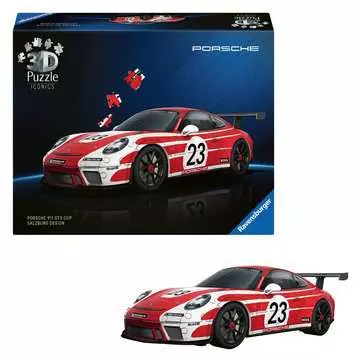 Porsche 911 GT3 Cup Salzburg 3D puzzels;Puzzle 3D Spéciaux - Image 3 - Ravensburger