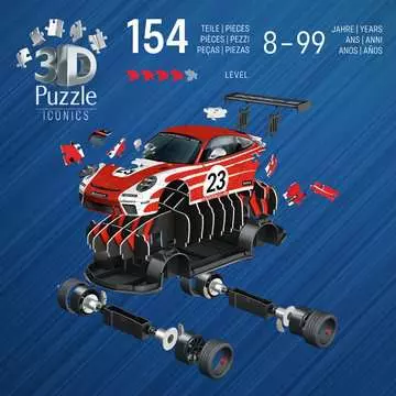 Porsche 911 GT3 Cup Salzburg 3D puzzels;Puzzle 3D Spéciaux - Image 4 - Ravensburger
