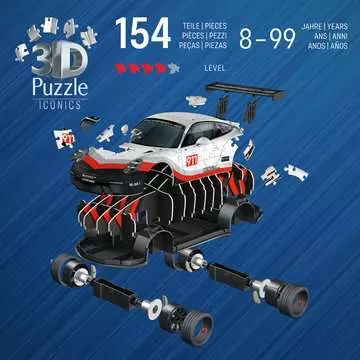Porsche 911 GT3 Cup 3D puzzels;Puzzle 3D Spéciaux - Image 4 - Ravensburger