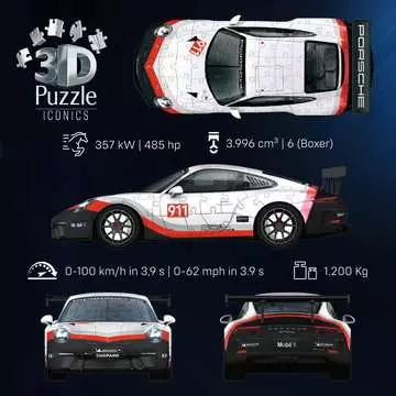 Porsche 911 GT3 Cup 3D puzzels;Puzzle 3D Spéciaux - Image 7 - Ravensburger