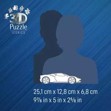 Ferrari Stradale 3D Puzzle, 108pc 3D Puzzle®;Muodot - Kuva 5 - Ravensburger