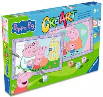 CreArt junior Peppa s familie Hobby;Schilderen op nummer - image 2 - Ravensburger