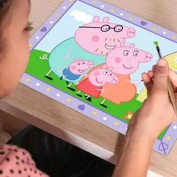 CreArt junior Peppa s familie Hobby;Schilderen op nummer - image 6 - Ravensburger