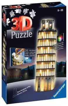 Torre de Pisa Night Edition 3D Puzzle;Edificios - imagen 1 - Ravensburger