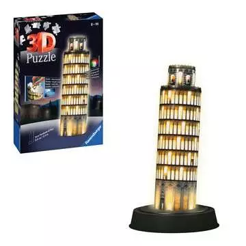 Torre de Pisa Night Edition 3D Puzzle;Edificios - imagen 3 - Ravensburger