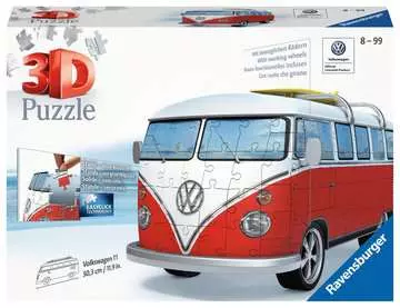 Puzzle 3D Pojazdy: Volkswagen T1 162 elementy Puzzle;Puzzle dla dzieci - Zdjęcie 1 - Ravensburger