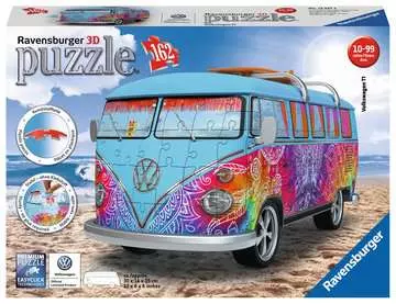 VW BUS T1 INDIAN SUMMER 3D,162EL Puzzle 3D;Pojazdy - Zdjęcie 1 - Ravensburger