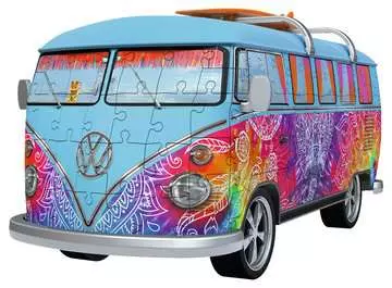 VW BUS T1 INDIAN SUMMER 3D,162EL Puzzle 3D;Pojazdy - Zdjęcie 2 - Ravensburger