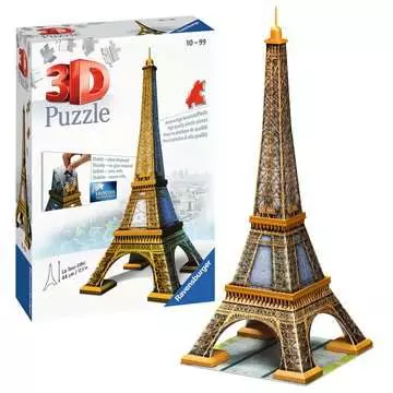 Puzzle 3D Budynki: Wieża Eiffela 216 elementów Puzzle 3D;Budowle - Zdjęcie 3 - Ravensburger