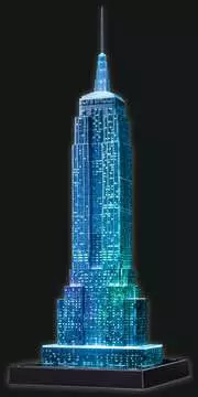 EMPIRE STATE B. NOCĄ 3D 216 EL 14 Puzzle 3D;Night Edition - Zdjęcie 9 - Ravensburger