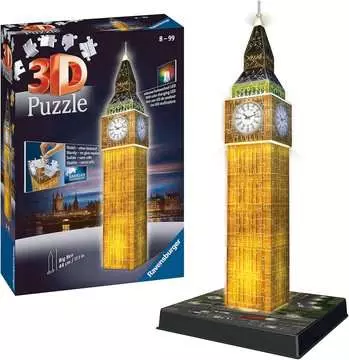 Big Ben Night Edition 3D Puzzle;Edificios - imagen 3 - Ravensburger