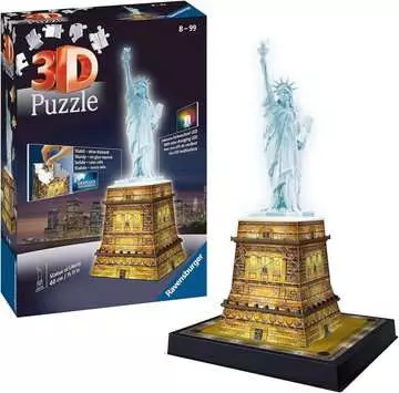 Statue of Liberty Light Up 3D Puzzle®;Night Edition - bilde 3 - Ravensburger