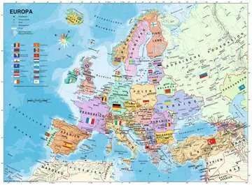 POLITYCZNA MAPA EUROPY 200 EL XXL Puzzle;Puzzle dla dzieci - Zdjęcie 2 - Ravensburger