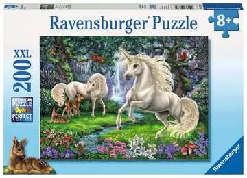 Puzzle dla dzieci 2D: Tajemnicze jednorożce 200 elementów Puzzle;Puzzle dla dzieci - Zdjęcie 1 - Ravensburger