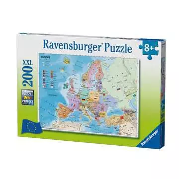 Mapa Evropy 200 dílků 2D Puzzle;Dětské puzzle - obrázek 1 - Ravensburger