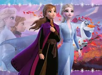Frozen 2:Strong Sisters 100p Glitter Puslespill;Barnepuslespill - bilde 2 - Ravensburger