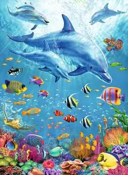 Mezi delfíny 100 dílků 2D Puzzle;Dětské puzzle - obrázek 2 - Ravensburger