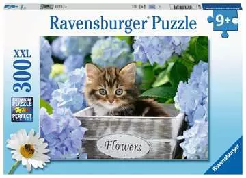 12894 5 花と子猫 300ピース パズル;お子様向けパズル - 画像 1 - Ravensburger