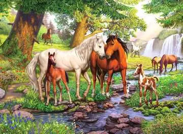 Horses by the stream      300p Puslespil;Puslespil for børn - Billede 2 - Ravensburger