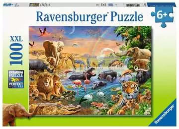 Waterhole 100p Puslespil;Puslespil for børn - Billede 1 - Ravensburger