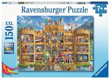 Pohled na rytířský hrad 150 dílků 2D Puzzle;Dětské puzzle - obrázek 1 - Ravensburger