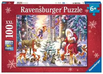 Vánoce v lese 100 dílků 2D Puzzle;Dětské puzzle - obrázek 1 - Ravensburger