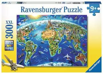 World Landmarks Map Jigsaw Puzzles;Children s Puzzles - image 1 - Ravensburger