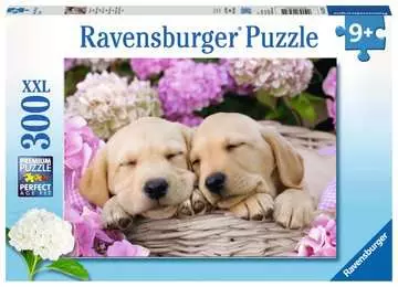 Sladcí psi v košíku 300 dílků 2D Puzzle;Dětské puzzle - obrázek 1 - Ravensburger