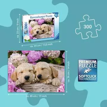 Cachorritos tiernos en la cesta Puzzles;Puzzle Infantiles - imagen 3 - Ravensburger