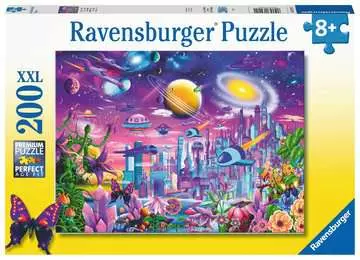 Vesmírné město 200 dílků 2D Puzzle;Dětské puzzle - obrázek 1 - Ravensburger