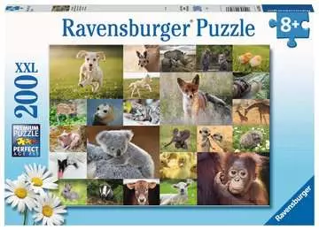 Koláž zvířecích mláďat 200 dílků 2D Puzzle;Dětské puzzle - obrázek 1 - Ravensburger