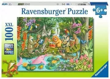 Deštný prales 100 dílků 2D Puzzle;Dětské puzzle - obrázek 1 - Ravensburger