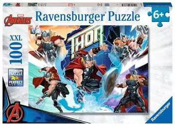 Marvel hero: Thor 100 dílků 2D Puzzle;Dětské puzzle - obrázek 1 - Ravensburger